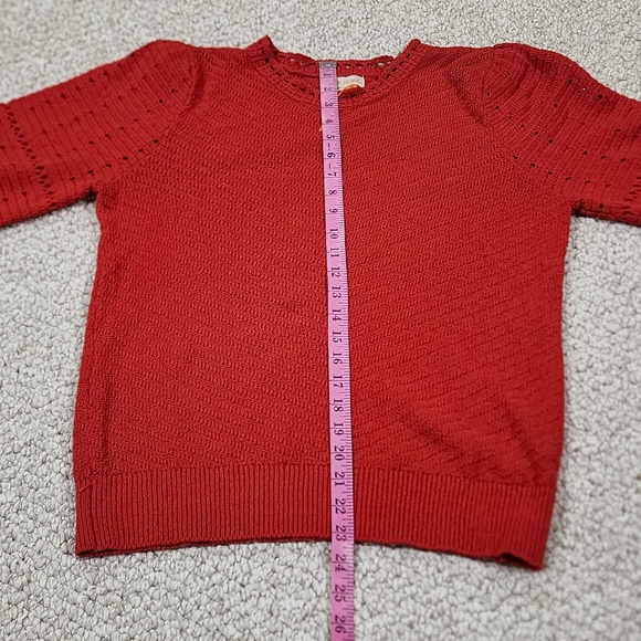 Women's Balloon Sleeve Sweater- Knox Rose - Picture 8 of 10